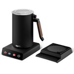 Syvio 5-in-1 Electric Milk Frother with Mug Warmer, Milk Steamer with Touch Control, 4 Hours Warm, 11.5oz Hot and Cold Foam Maker, Hot Milk/Coco, Mousseur a Lait for Latte Cappuccino Macchiato