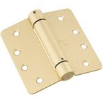 Stanley National Hardware V521 4" Spring Hinge in Brass