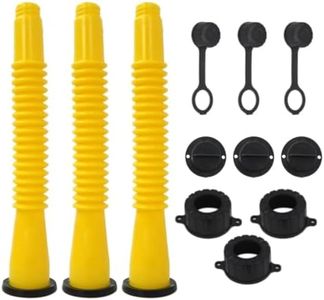 3Pack Spout Gasket Spout Plug Exhaust Cap Replacement Spout & Parts Kit for Rubbermaid, Kolpin, Gott, Can Fuel Gas Parts Lawn Mowers