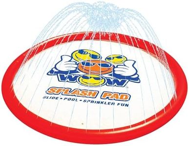WOW Sports Giant Splash Pad, Durable Wading Pool with Built in Sprinklers