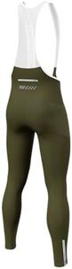 Lo.gas Men's Cycling Bib Pants Padded Bike Cycling Bibs Pants Men Tights with Shoulder Straps 4D Padding Breathable Quick-Dry Green-L