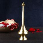 Puja N Pujari Brass Sprinkler Bottle for Rose Water, Gangajal and Perfume