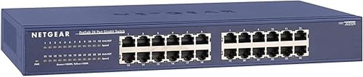 NETGEAR 24-Port Gigabit Ethernet Unmanaged Switch (JGS524) - Desktop/Rackmount, and ProSAFE Lifetime Protection