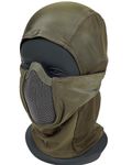 OneTigris Airsoft Balaclava Mesh Mask, Full Face Protection Ninja Style Paintball Face Mask for Airsoft Paintball CS Hunting Cycling Motorcycle, OD Green