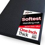 Extra Thick ONE INCH, Standing Anti Fatigue AIR Soft Mat - Large Size 36"x24" Soft Standing Mat for Office, Ergonomic, Counter, Standing Desk Floor Mat, Fatigue Kitchen Mat, Fatigue Floor Mat,