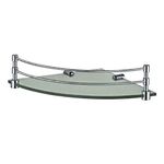 Jaquar Corner Glass Shelf (with Bracket)