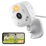 Ebitcam 3MP Outdoor WiFi Camera, CCTV Camera for Home, Waterproof, Motion & Sound Detection, Auto Alarm & Spotlight, 2-Way Audio,Color Night Vision, Alexa Enabled, Cloud & SD Card Support (Upto 512GB)