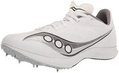 Saucony Women's Velocity MP Sneaker, White/Silver, 9