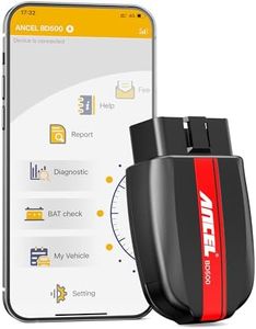 ANCEL BD500Pro OBD2 Scanner Bluetooth 5.0, fit for VW Audi Skoda Seat Car Code Reader, EOBD OBDII Car Diagnostic Tool, with EPB Brake Pad Replacement Throttle Learning Service Reset