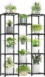 IRON LANDS BLOCK 10 POTTED Premium Plant Stand Indoor Metal Plant Shelf Indoor Outdoor Rack for Multiple Plants Ladder Plant Holder Table for Plant Pots Home Decor for Gardening Gifts