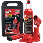 Torin T90213 Big Red Hydraulic Bottle Jack with Carrying Case, 2 Ton Capacity, Regular