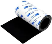 Non Slip Self Adhesive Silicone Cuttable Furniture Pads 4x40 inch - Anti-Sliding Anti-Scratch Rubber Floor Protectors for Any Furniture and Appliances Black