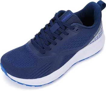 BRONAX Mens Wide Toe Box Running Tennis Shoes Gym Tennis Athletics Size 13 Sports Mesh Walking Rubber Outsole Sneakers for Male Blue 47