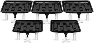 Hygrohub Ez-Pz Runoff Trays 15.5in Garden Flood and Drain Plant Base with PVC Legs and Drain Fitting, Elevated Plant Saucers for Use in Indoor Grow Tents, Greenhouses, and Outdoor Gardens