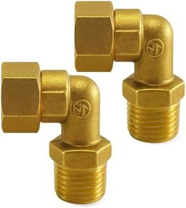 XNTONG G1/2 Brass Clawfoot Tub Faucet Elbow Adapters, 90° Water Hose Elbows