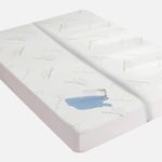 Flippeddream 3D Air Fiber Mattress Protector Split Queen Size: 100% Waterproof, Cooling Experience Unrivaled Comfort Perfect for Every Family