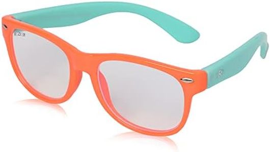 ROZIOR® Kids Computer & Screen Glasses | Blue Light Protection Anti-Glare | Zero Power Protection Glasses For Online Classes, Computer TV or Mobile (Model-RSHUK12667C1)