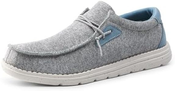 Bruno Marc Men's Casual Slip-on Loafers Stretch Shoes 1.0,Size 9,Grey/Blue,BLS211