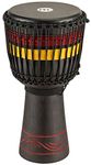 Meinl Percussion ADJ7-L African Style Fire Rhythm Series Rope Tuned 12" Wood Djembe, Black