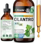 Cilantro Tincture - Organic Coriandrum Sativum Liquid Supplement Drops to Support Heart & Eye Health, Focus, Body Cleansing - Vegan, Non-Alcohol, Pure, Herbal Extract - 4 fl. oz Bottle (4 FL OZ)