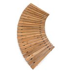 Plow & Hearth 52128 Roll Out Wooden Curved Garden Pathway, Natural Cedar