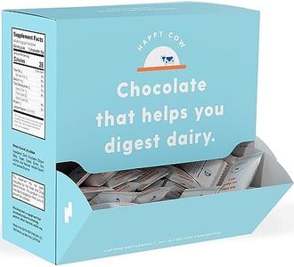 Happy Cow Chocolate, Fast-Acting Lactase Supplement, Dairy & Lactose Intolerance Relief, All-Natural, Made in The USA, 44ct