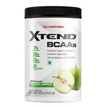 Scivation Xtend BCAAs (Pre-Workout, 7g BCAAs, 0g Carbs,Sugar & Calories, 3.5 Leucine, 2.5g L-Glutamine, 1g Citrulline Malate) - 402 g, 30 Servings (Green Apple)