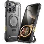 SUPCASE for iPhone 16 Pro Case with Stand (Unicorn Beetle Grip), [Compatible with MagSafe] [Military-Grade Drop Protection] Heavy Duty Rugged Magnetic Phone Case for iPhone 16 Pro 6.3'' 2024, Gray