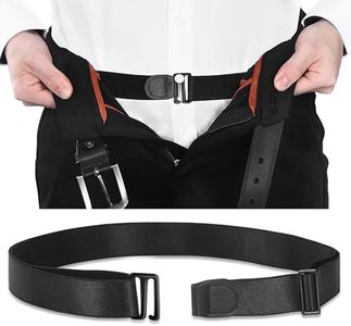 Shirt Stays for Men, Designed in France, 1.1-Inch Wide, Aluminum Buckle, Adjustable Waist Size 26-63.2 Inches, Tuck-In Shirt Holder for Men and Women