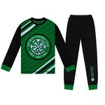 Celtic FC Boys Pyjamas Long Sublimation Official Football Gift 11-12 Years Green