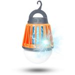 BroElec Camping Lantern, LED Camping Light Mosquito Killer Lamp 2-in-1, 20 Hrs Battery Life USB Rechargeable IPX6 Waterproof Lightweight Portable for Camping Outdoor Garden Tents Emergency