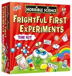 Galt Frightful First Experiments -Horrible Science Craft Kit for Kids, 18 Fun STEM Science Kit and Experiments Set for Children-Goggles, Test Tubes and Guide -Gift for Girls and Boys Ages 6 Years Plus