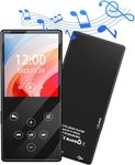 Gueray MP3 Player Bluetooth 64GB HiFi Sound Quality MP3 Player with Speakers Support FM Radio Recorder TF Card (Black)