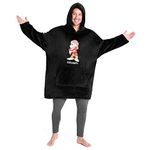 Disney Oversized Hoodie Blanket for Men, Grumpy Funny Gifts for Men Black