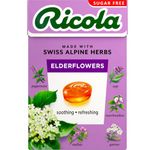 Ricola Cough Lozenges Sugar-Free Refreshment Swiss Herbal Candies - Delicious Elderflower, 1.59 oz ℮ 40 g