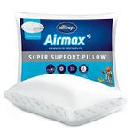 Silentnight Airmax Super Support Pillow - Orthopedic Breathable Cooling Foam Pillow for Neck and Shoulder Pain Relief Hypoallergenic Bed Pillow - Pack of 1