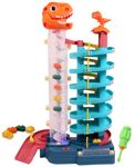 Toyshine 71 Pc DIY Tower Cars Garage Parking Vehicle Adventure Playset Toy with Moving T-Rex Dinosaur for age 3+