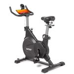 Fitkit by Cult FK7003 Spin Bike with 9Kg Flywheel, Adjustable Brake Pad Resistance & LCD Screen for Fitness at Home Workouts|Max Weight Capacity: 140 kg (Black)