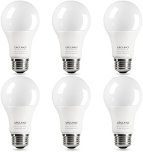 DiCUNO E27 Bulb, LED Light Bulb, 60W Equivalent, Warm White 2700K, 9W 806LM, CRI 90, A60 Edison Screw Bulbs, Non-dimmable, Energy Saving E27 LED Bulbs for Home Lighting, Pack of 6