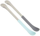 Boon B11410 SWAP Set, Mint, Silicone and Steel Toddlers, Dual-Ended Spoon, Self-Feeders, Suitable for Aged 4 Months and Older