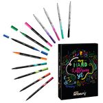 Bic My Hand Lettering Set, Contains BIC Intensity Fine (0.4 mm), Medium (0.7 mm), Dual Tip (Fine and Brush) Felt Pens and Calligraphy Sheets, Set of 44