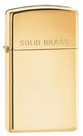 Zippo Slim - High Polish Brass Lighter - High Polished Brass