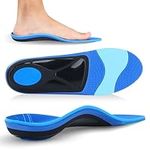 RooRuns Plantar Fasciitis Insoles, Heavy Duty Arch Support Insoles for Men And Women, Orthotic Shoe Inserts for Flat Feet, Heel Spurs, Fallen arch, Foot Pain Relief Insoles for Running, L