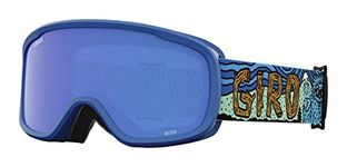 Giro Buster Kids Ski Goggles - Snowboard Goggles for Youth, Boys, Girls - Blue Shreddy Yeti Strap with Grey Cobalt Lens