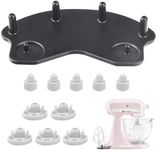 ZHIXING Stand Mixer Attachment Holders, Compatible with Kitchenaid Mixer & KitchenAid Flat Beater, Kitchen Accessory Organizer, Accessories for Storing Dough Hooks,Flat & Flex Edge Beater