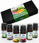 Everlasting Comfort Pure Essential Oils Set - Natural Aromatherapy Essential Oils for Diffuser, Humidifier, Home, Skin - Lavender, Geranium, Vanilla, Eucalyptus, Tea Tree, Sweet Orange Fragrance Kit