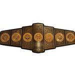 LUCHA UNDERGROUND GIFT OF GOD Championship Replica Belt Adult Size, Black/Gold, Adult