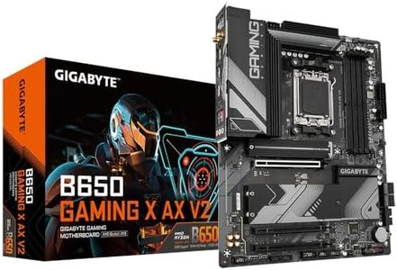 Gigabyte B650 Gaming X AX V2 Motherboard - Supports AMD Ryzen 8000 CPUs, 8+2+2 Phase Digital VRM, up to 8000MHz DDR5 (OC), 1xPCIe 5.0 + 2xPCIe 4.0 M.2, Wi-Fi 6E 802.11ax, 2.5GbE LAN, USB 3.2 Gen Gen