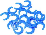 PZRT 20pcs 1/4" Blue Locking Clips for RO Reverse Osmosis Water Filter Fittings PE Pipe Fitting Filter System Accessories