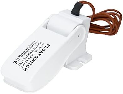 Saunke Bilge Pump for Boats DC 12V 24V 32V Marine Water Pump Float Switch, White